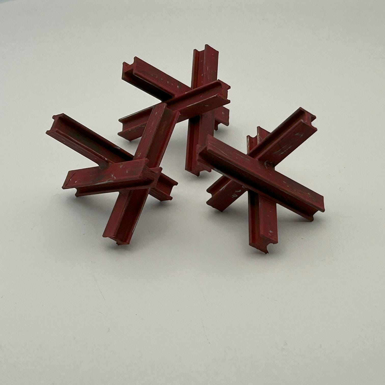 H-Beam Tank Trap Scatter Terrain for Table Top Wargames