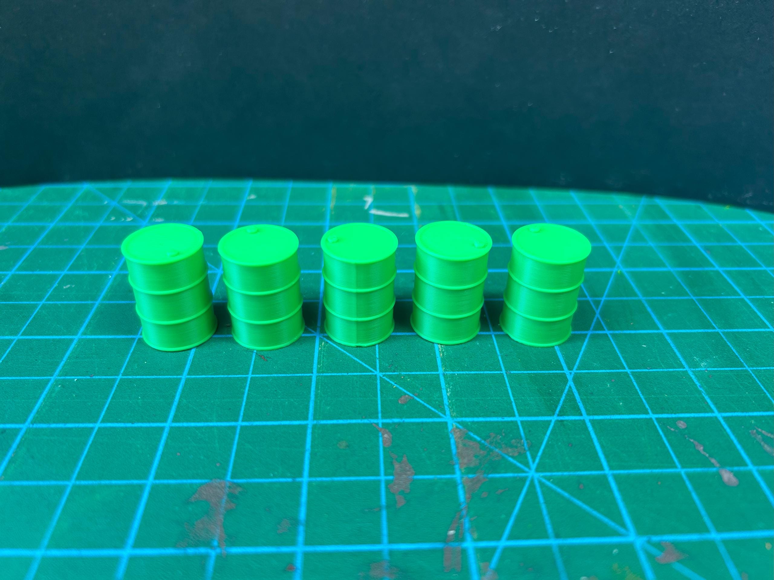 5 3d Printed Oil Drum Scatter Terrain