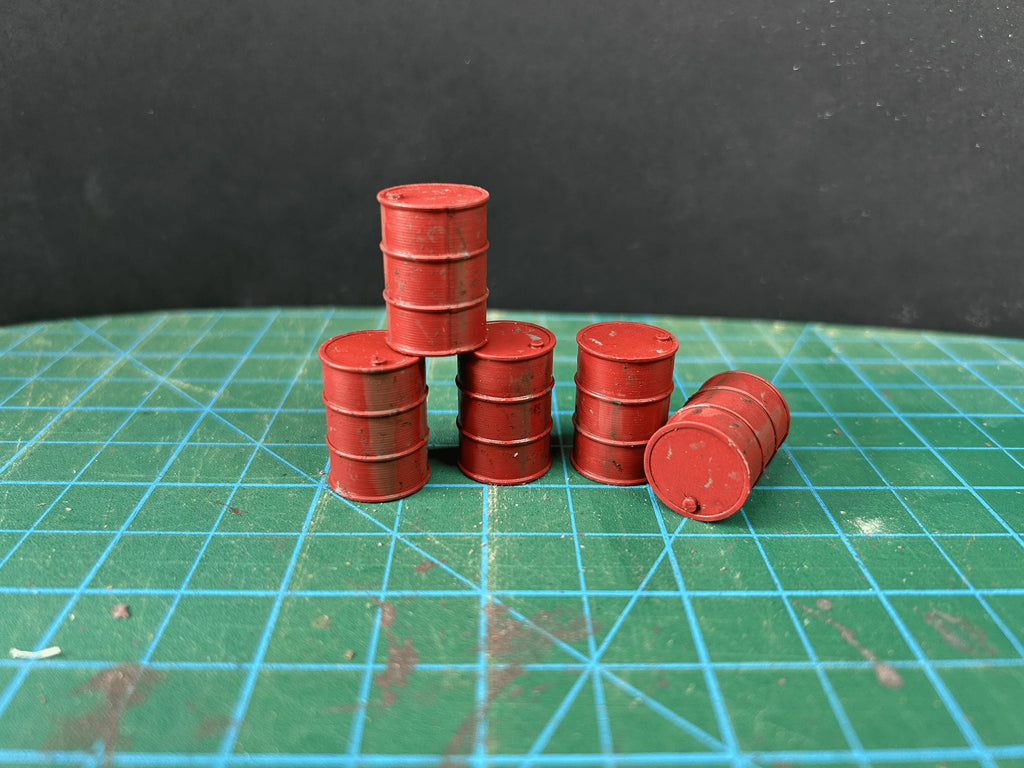 Hand-Painted Oil Drum Scatter Terrain
