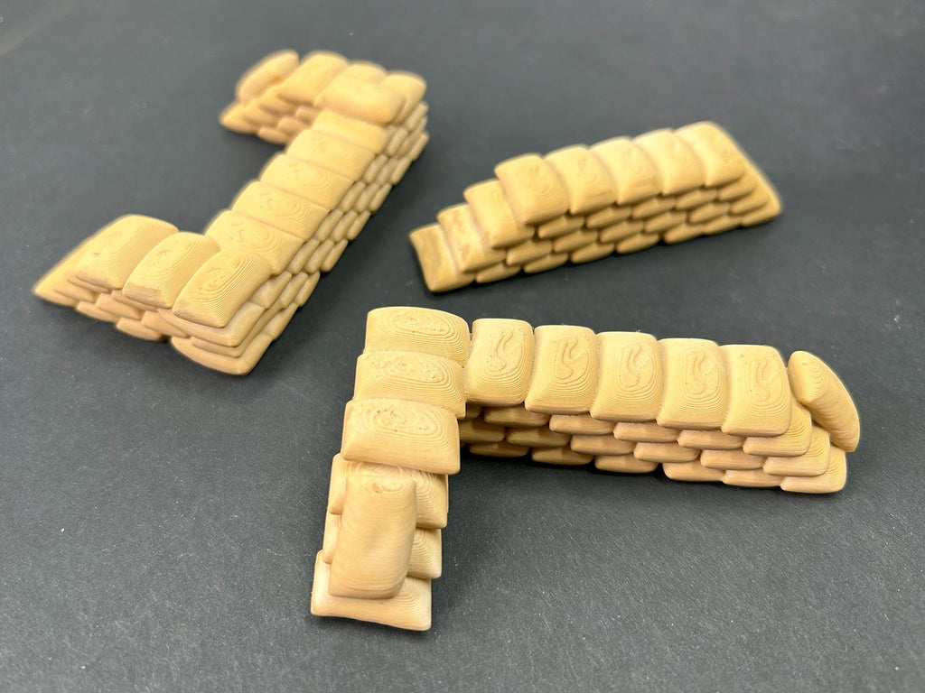 Miniature Sandbag Barriers (Set of 3)