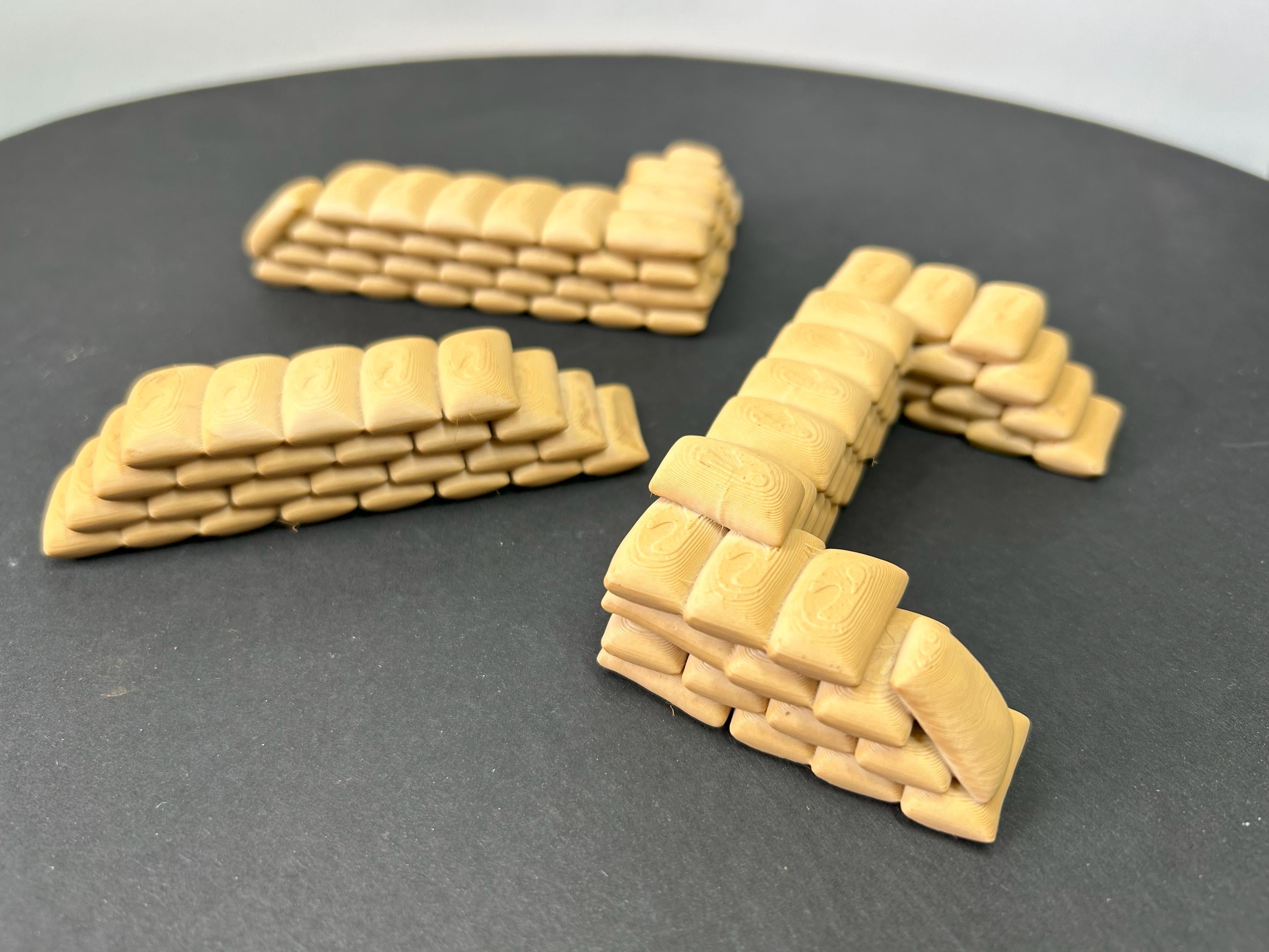 Miniature Sandbag Barriers (Set of 3)
