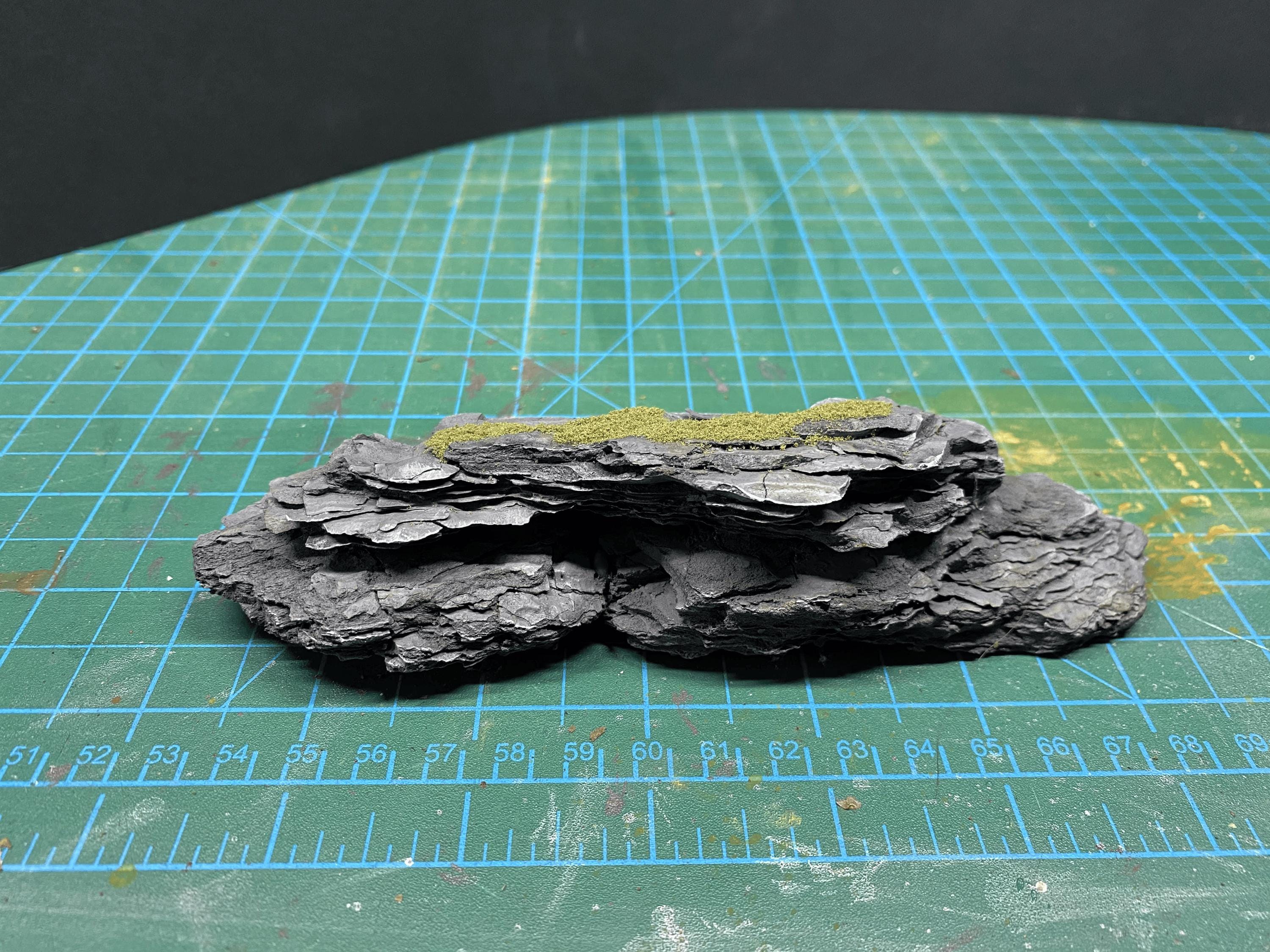 Hand-Painted Wood Nugget Rock Terrain