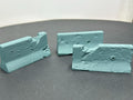 3D-Printed Damaged Concrete Barriers – Set of 3